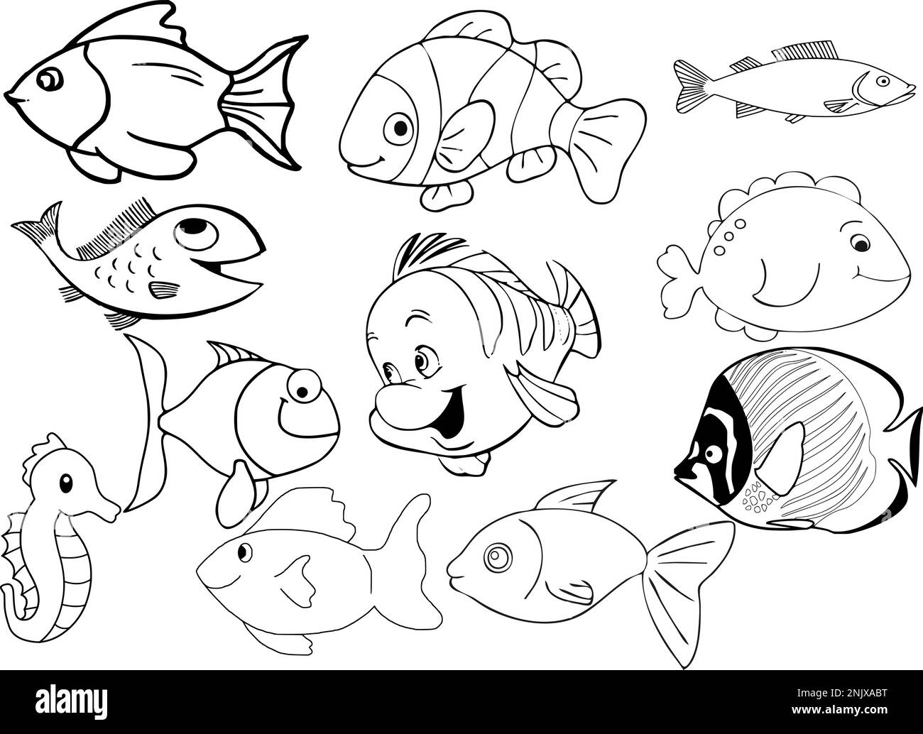 vettore fuorino di pesce eps Illustrazione Vettoriale