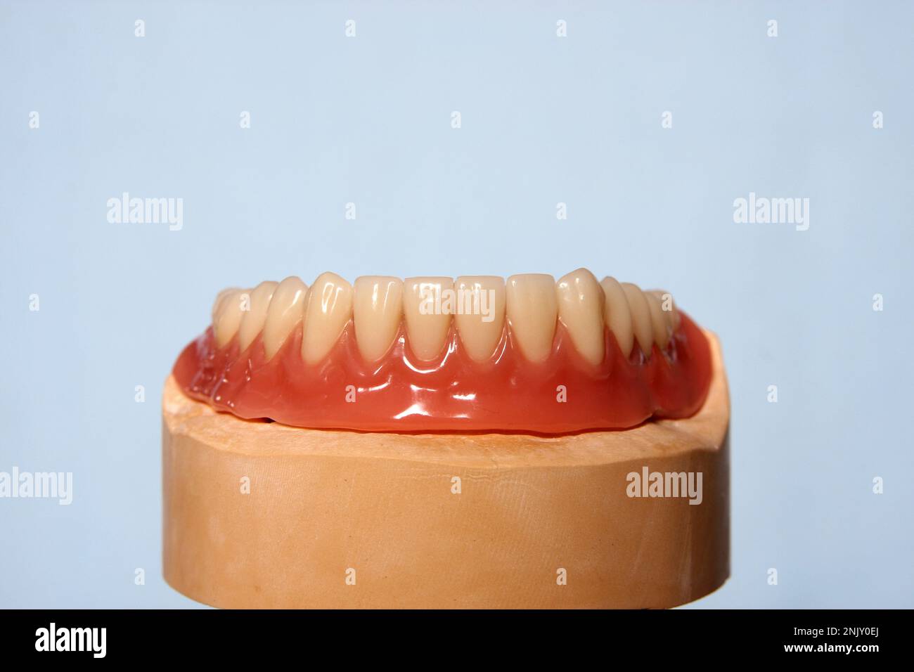 protesi dentarie, denti artificiali Foto Stock