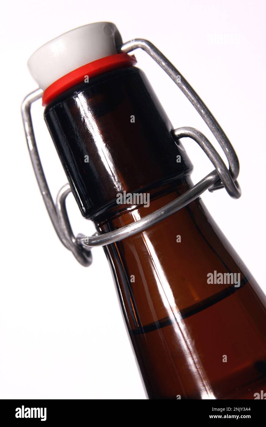 Bottiglia di birra con swing top Foto Stock
