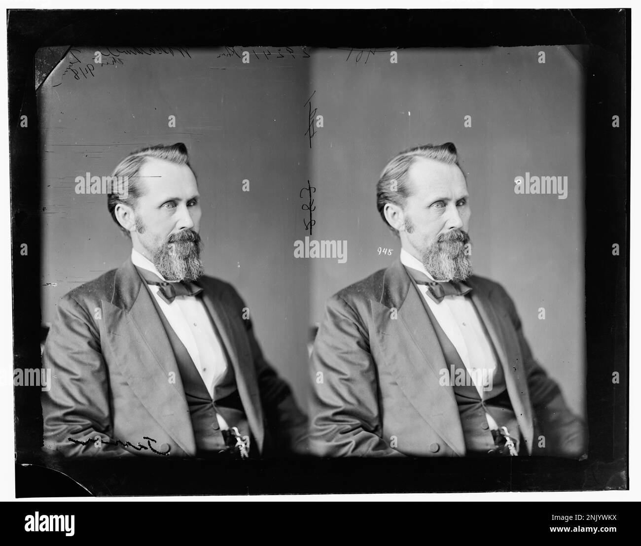 Caldwell, on. Wm. Parker del Ten Presidential Elector sul biglietto democratico di Douglas e Johnson nel 1860 Foto Stock
