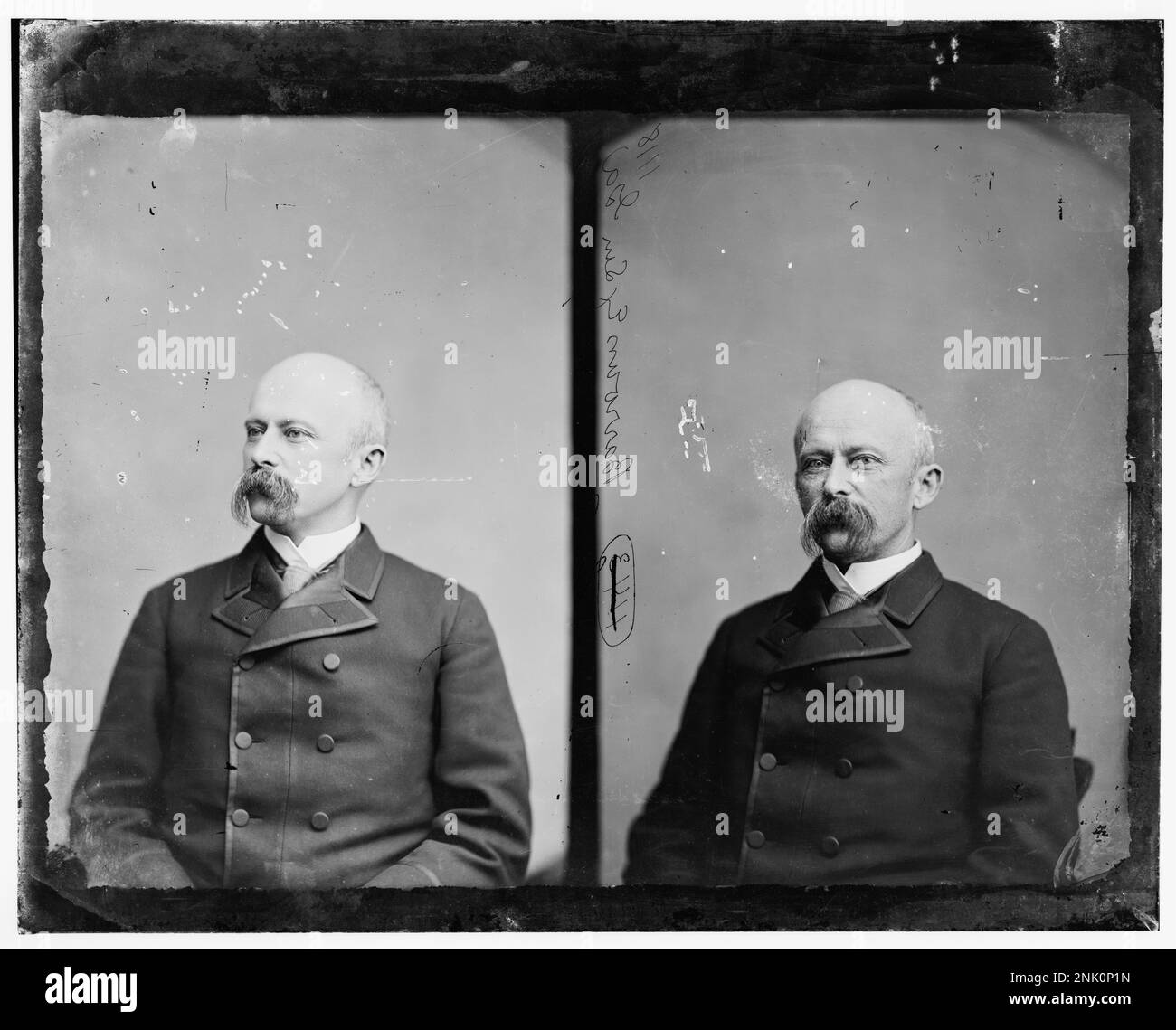 Ritratto del senatore Middleton P. Barrow, un senatore confederato della Georgia, dalla Brady-Handy Collection alla Biblioteca del Congresso. Foto Stock