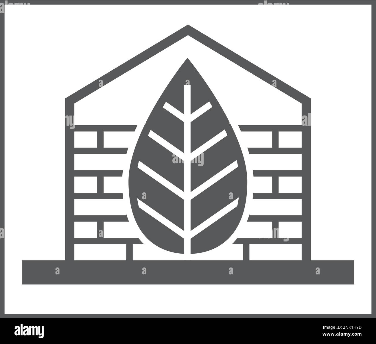 Icona materiali da costruzione sostenibili Illustrazione Vettoriale