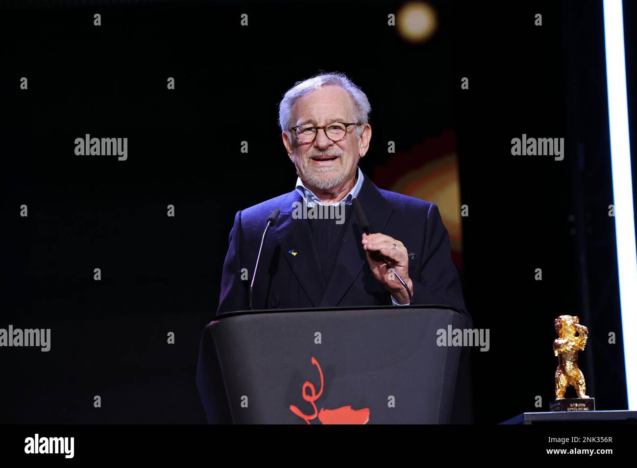 DEU, Deutschland, Berlino, 21,2.23, Berlinale Palast, Berlinale 2023, Steven Spielberg Regis - Preisverleihung der Goldene Ehrenbär der 73th Berlinale Foto Stock
