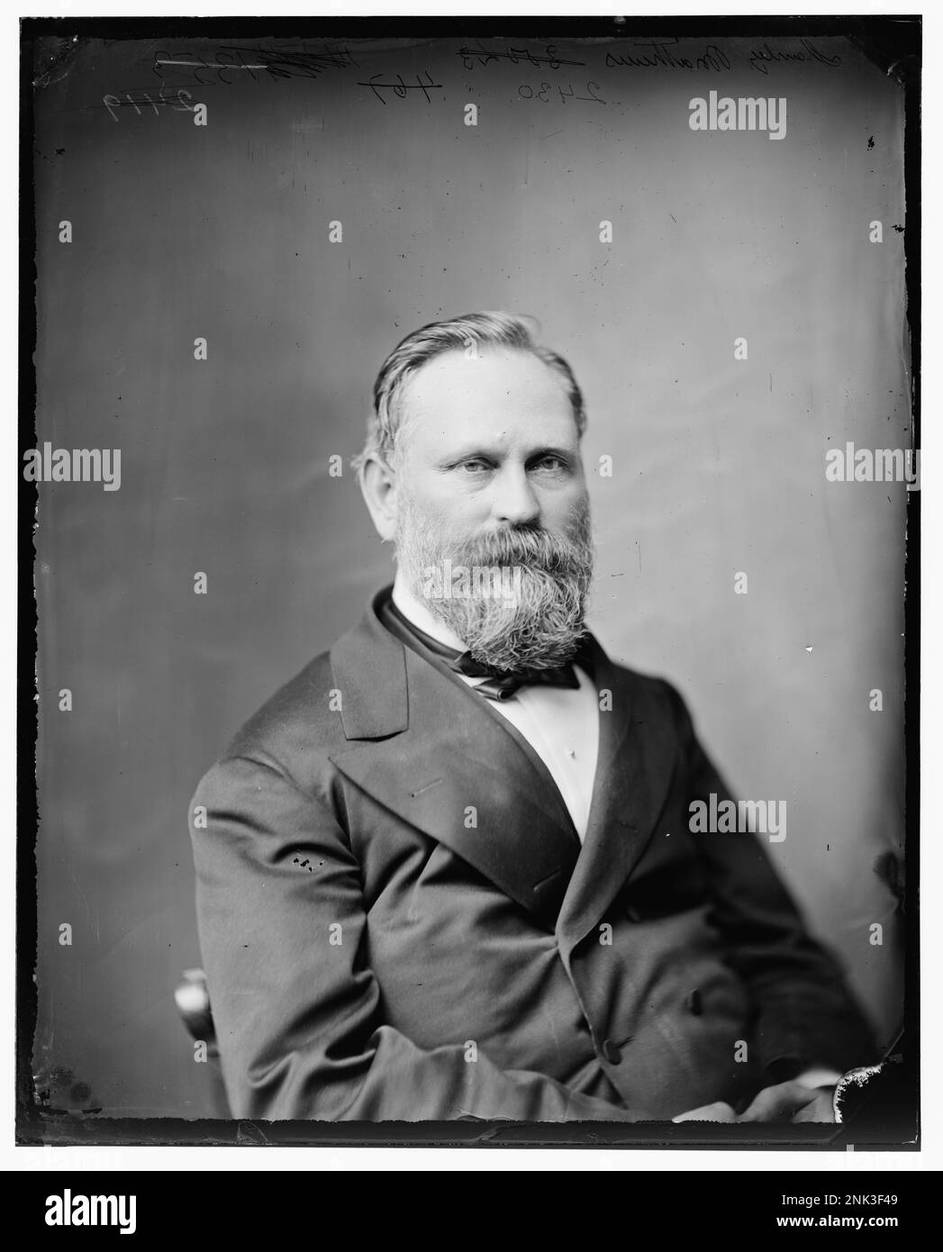 Fotografia di Stanley Matthews, tenente colonnello del 23rd Ohio Infantry e colonnello del 57th Ohio Infantry, che in seguito servì come giudice della Corte Suprema degli Stati Uniti. Immagine della Library of Congress Brady-Handy Collection. Foto Stock