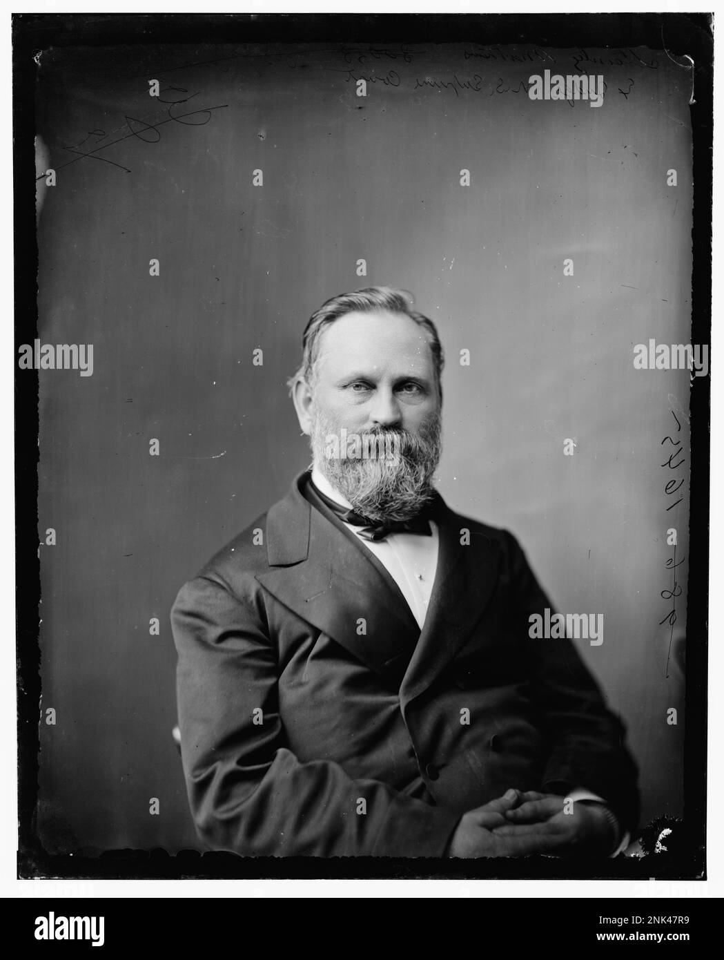 Ritratto di Stanley Matthews, tenente colonnello della 23rd Ohio Infantry e colonnello del 57th Ohio, in seguito giudice della Corte Suprema degli Stati Uniti, dalla Library of Congress Brady-Handy Collection. Foto Stock