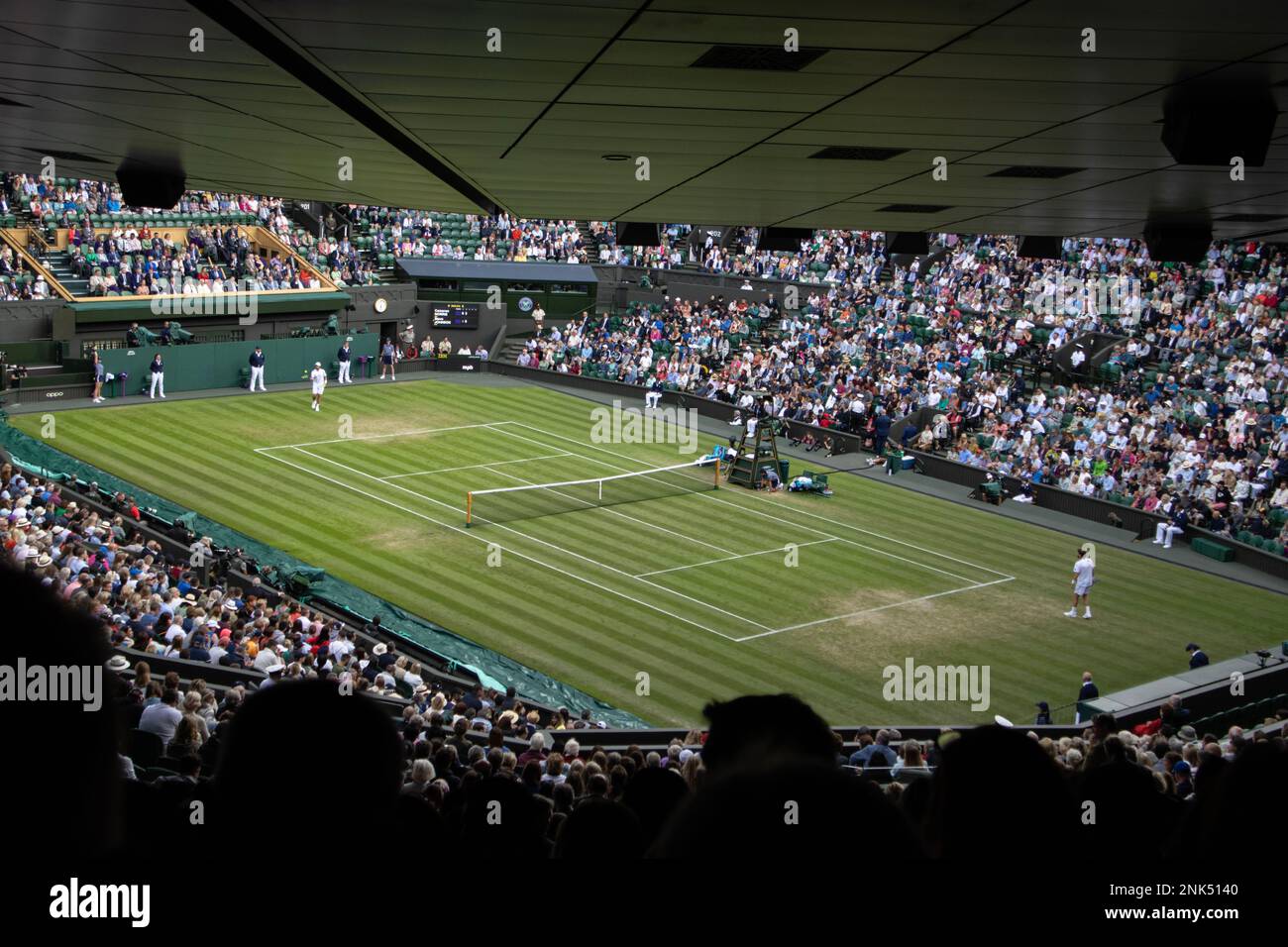 Centre Court, Wimbledon Tennis Championships 2022, Londra SW19 Foto Stock