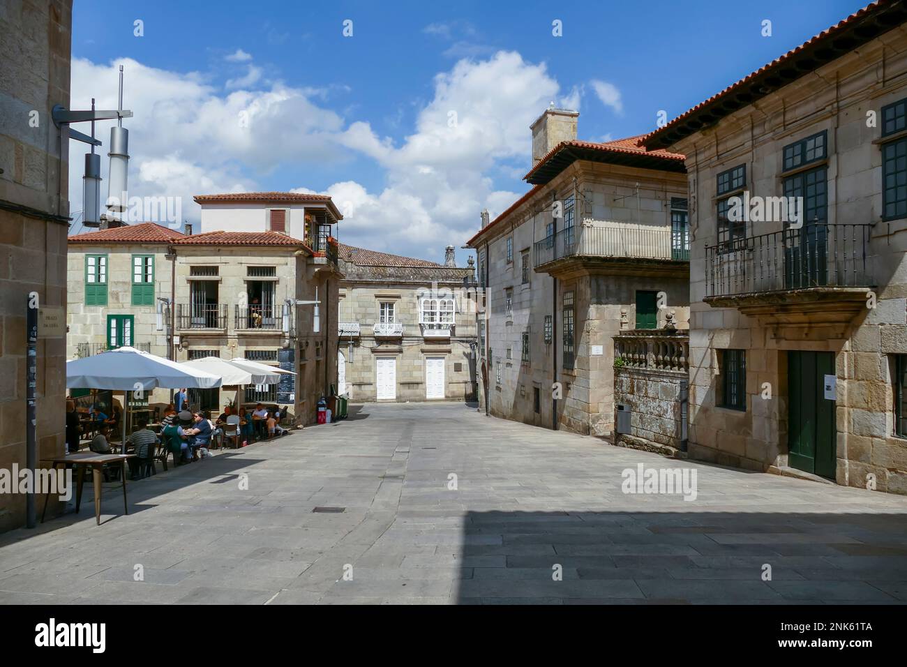 Pontevedra, Spagna - 3 settembre 2021: Città vecchia panoramica di Pontevedra in Spagna Foto Stock