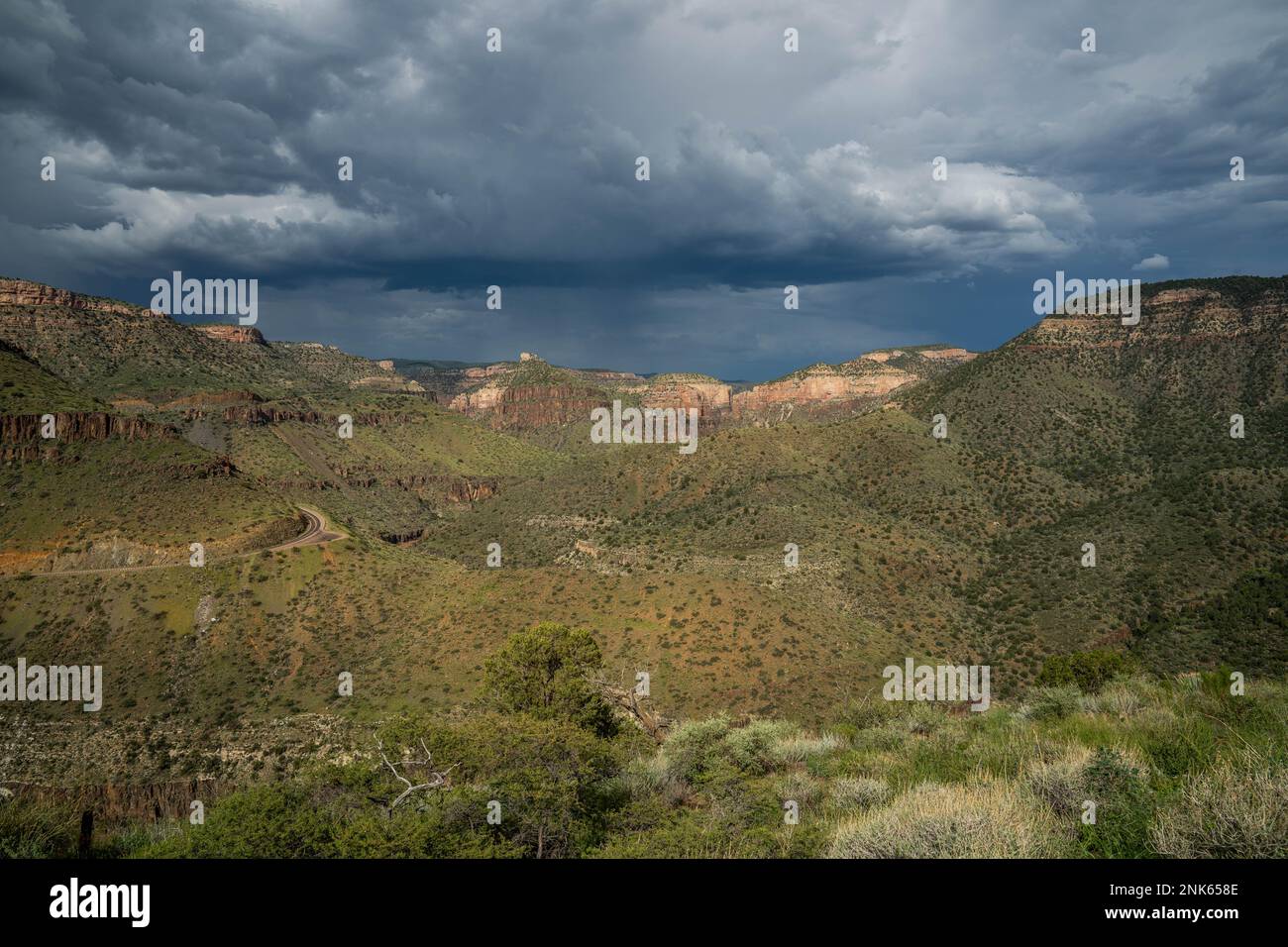 Salt River Canyon in Arizona, Stati Uniti Foto Stock