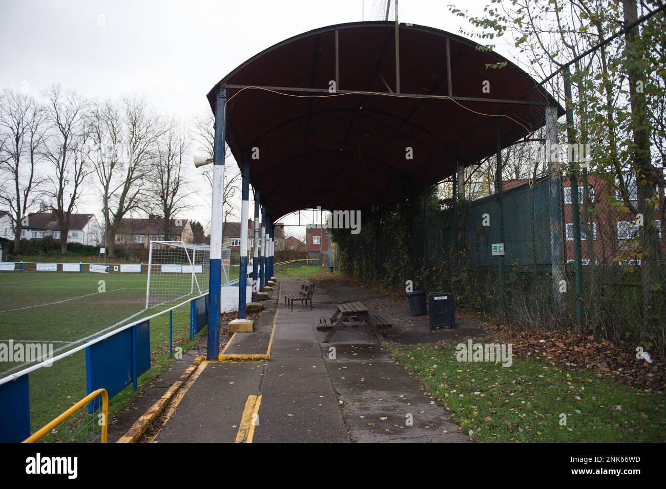 Lye, Inghilterra 05 dicembre 2021. Vitality Women's fa Cup secondo round partita vera e propria tra Lye Town Ladies e Northampton Town Women giocate a Stourbri Foto Stock