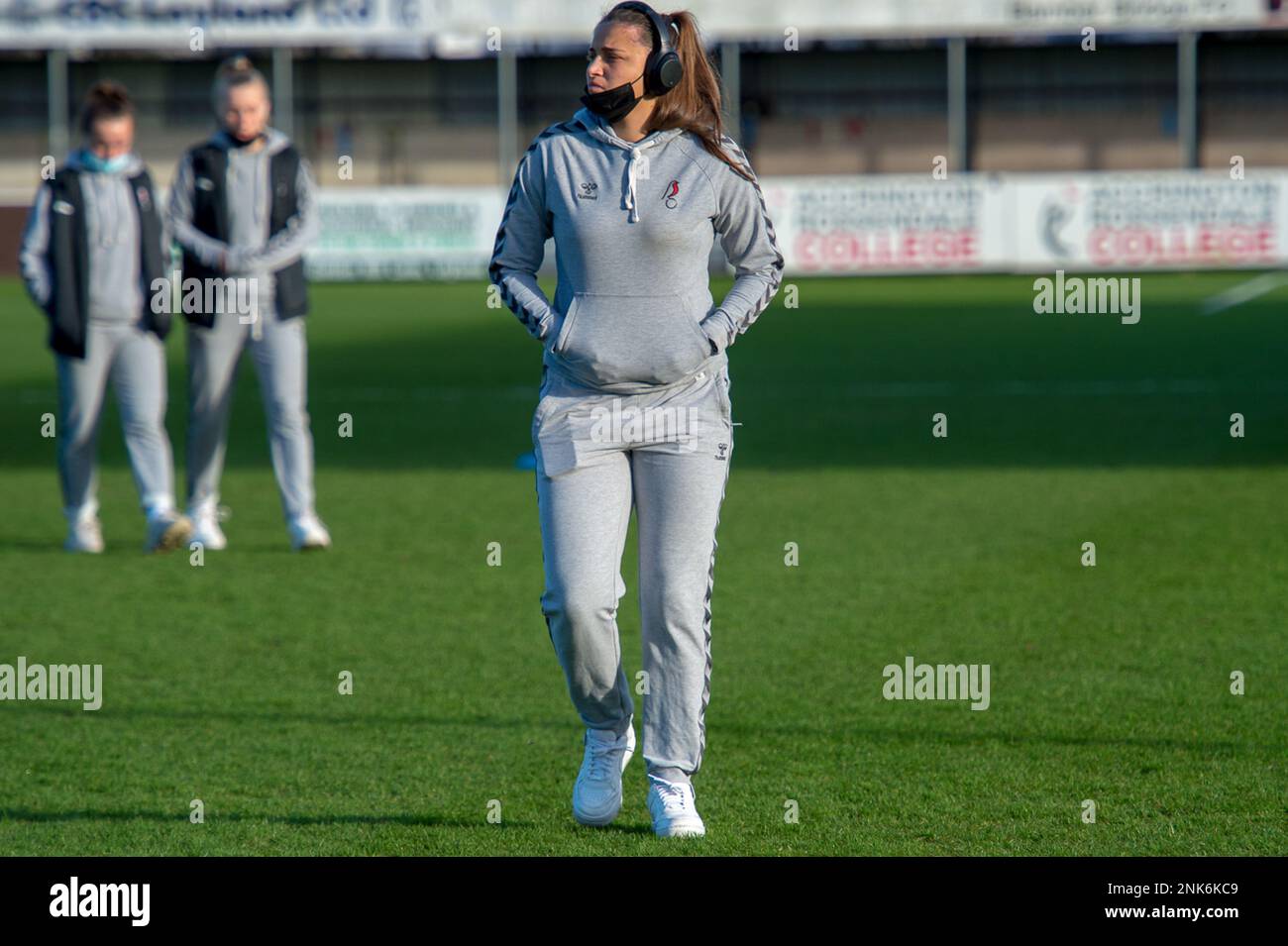 Bamber Bridge, Inghilterra 16 gennaio 2022. Fa Women's Championship match tra Blackburn Rovers Ladies e Bristol City Women. Foto Stock