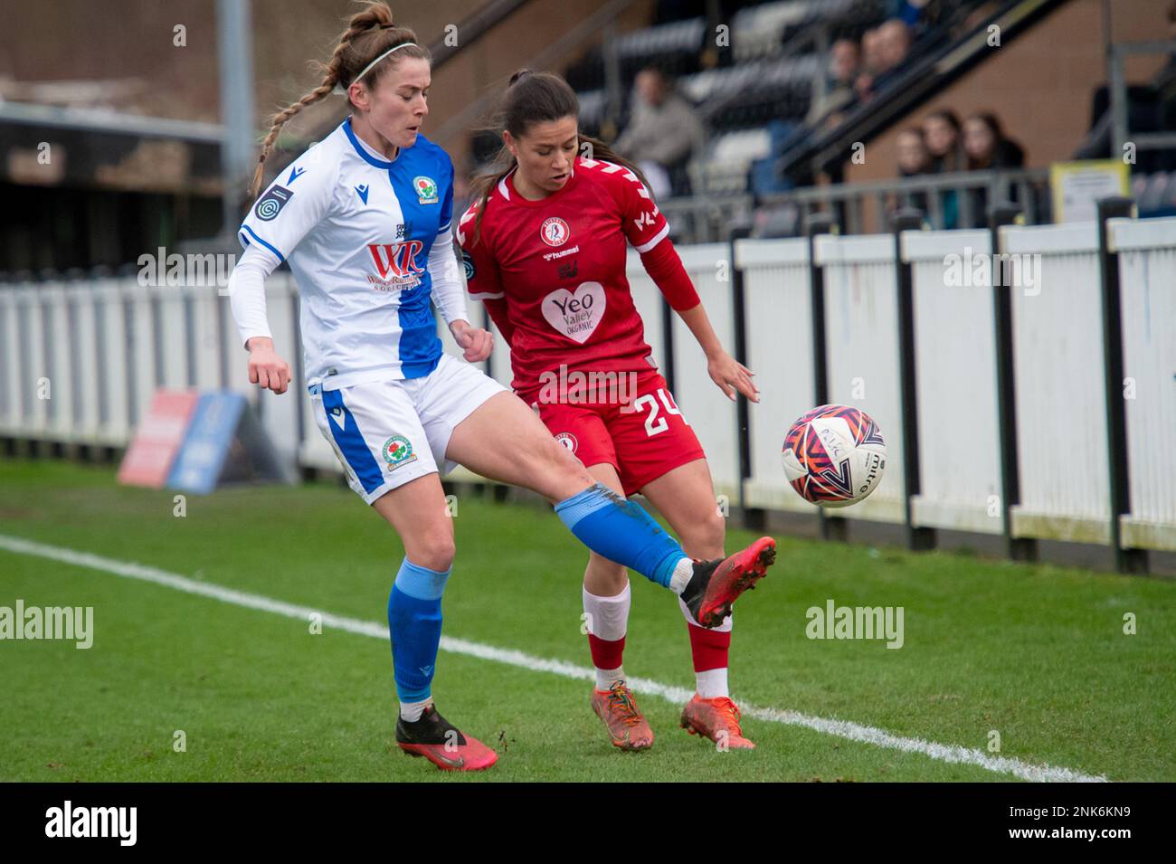 Bamber Bridge, Inghilterra 16 gennaio 2022. Fa Women's Championship match tra Blackburn Rovers Ladies e Bristol City Women. Foto Stock