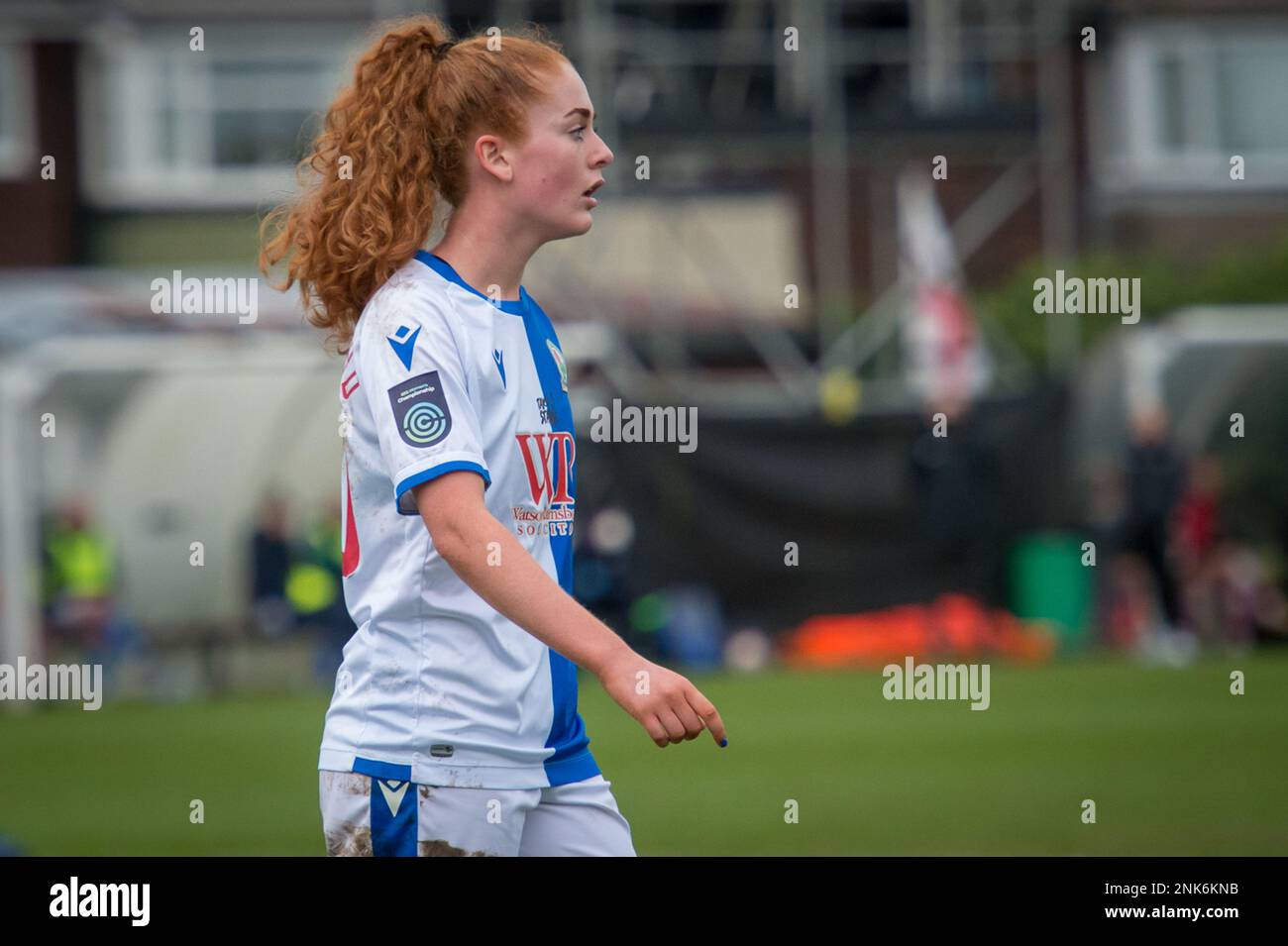 Bamber Bridge, Inghilterra 16 gennaio 2022. Fa Women's Championship match tra Blackburn Rovers Ladies e Bristol City Women. Foto Stock