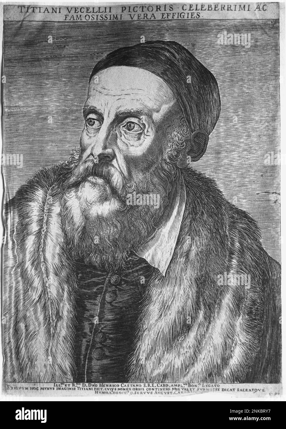 Il pittore veneziano TIZIANO Vecellio ( Pieve di Cadore ca 1490 - Venezia  1576 ) - PITTORE - ARTE - ARTI VISIVE - ARTI VISIVE - cappello - cappello -  barba -