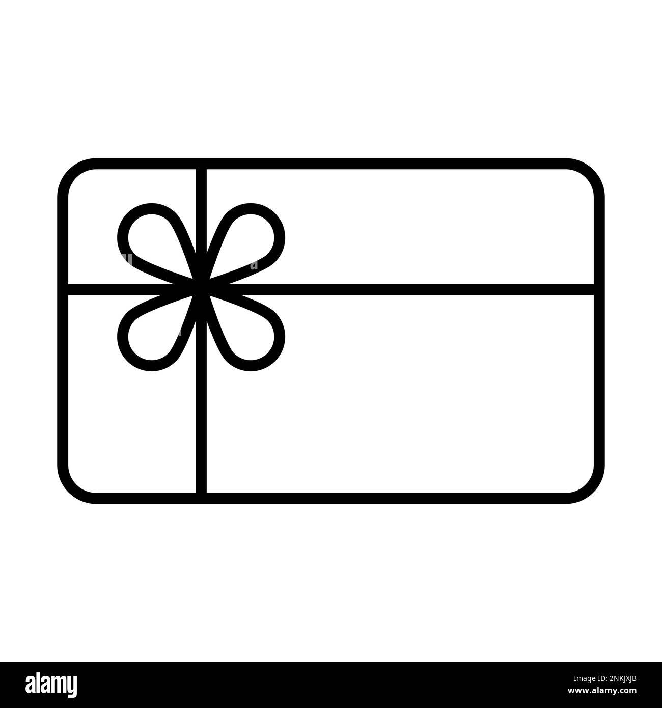 Vettore icona carta regalo per grafica, logo, sito web, social media, app mobile, illustrazione dell'interfaccia utente Illustrazione Vettoriale