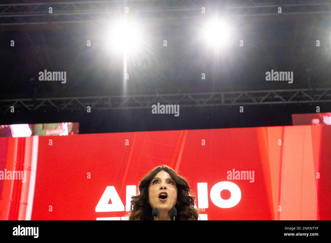 Grecia, Atene, 2023-02-01. Nell'ambito dell'inizio delle elezioni parlamentari greche, Alexis Tsipras, ex primo ministro e presidente del Pr Foto Stock