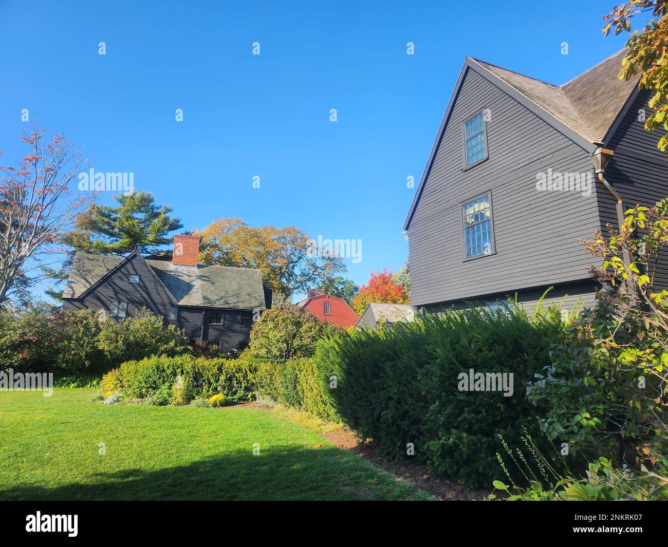Casa di sette frontoni in Salem Foto Stock