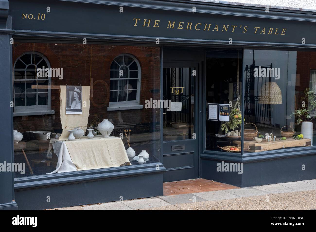 Negozio indipendente The Merchant's Table Woodbridge Suffolk Foto Stock