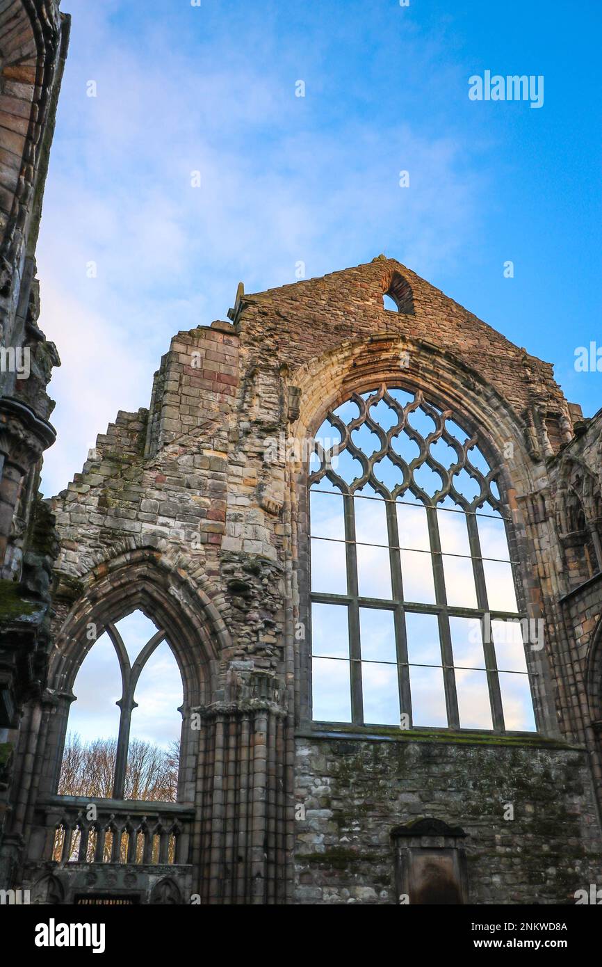 Edimburgo Scozia Abbazia di Holyrood Foto Stock