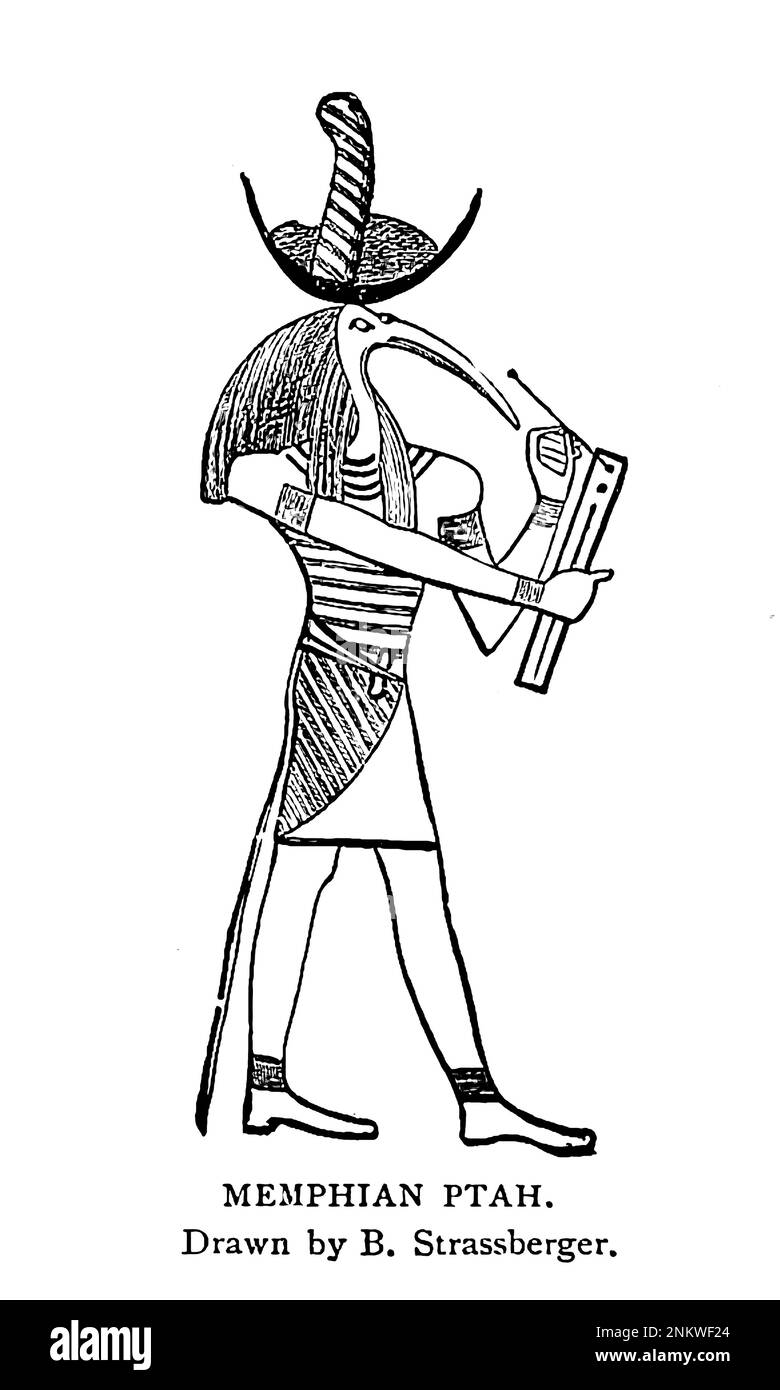 MEMPHIAN PTAH Book XVIII The Hamites from Cyclopedia Universal History : abbracciare la più completa e recente presentazione del soggetto in due parti principali o divisioni di più di seimila pagine di John Clark Ridpath, 1840-1900 Data di pubblicazione 1895 Editore Boston : Balch Bros. Volume 6 Storia dell'uomo e dell'umanità Foto Stock