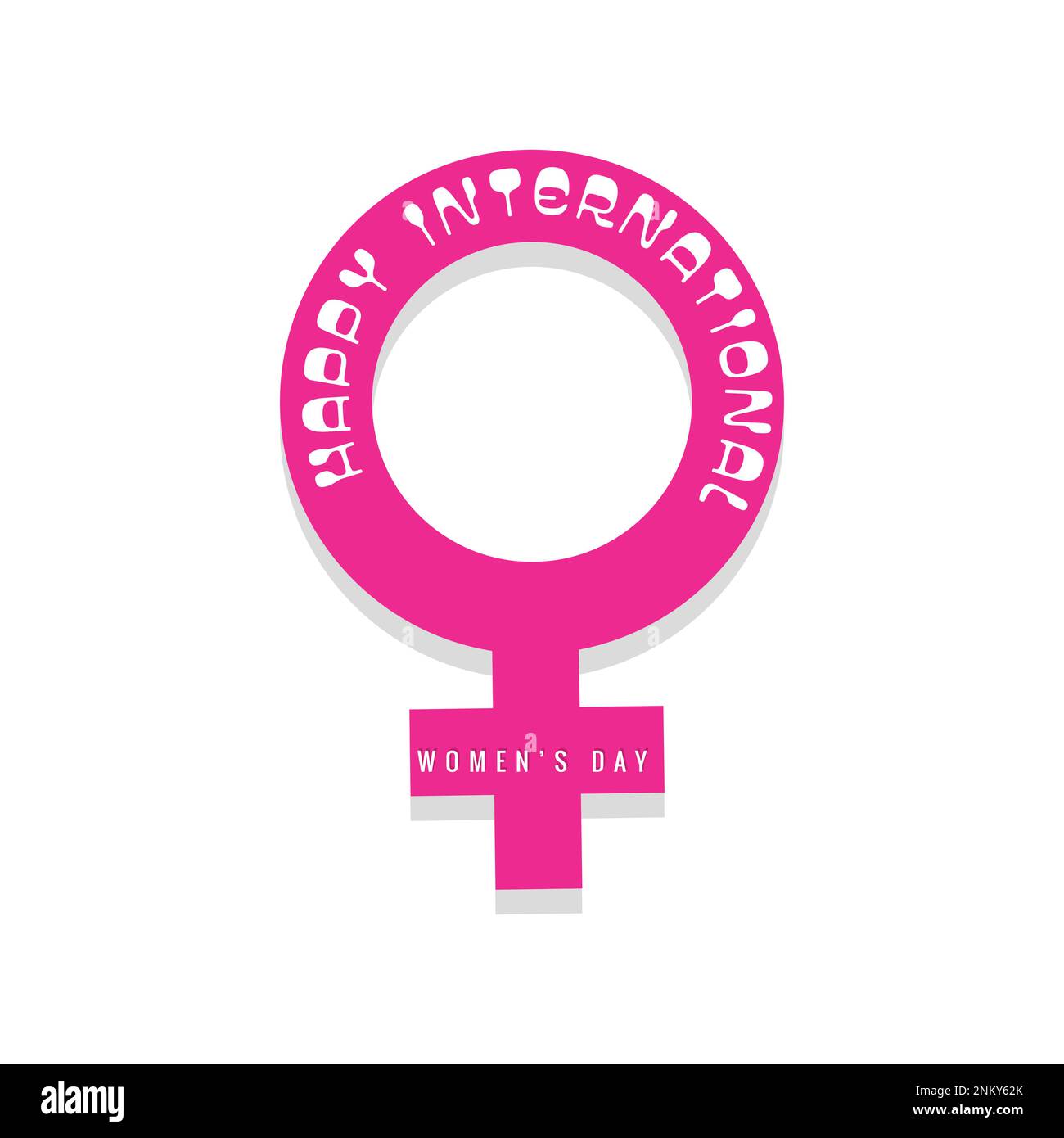 Giornata internazionale della donna. 8 marzo, modello vettoriale per il post sui social media della Giornata della donna, Illustrazione Vettoriale