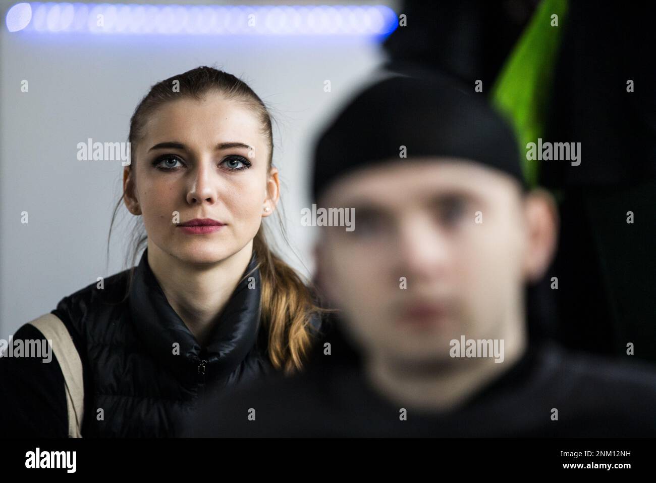 L'AIA - il Balletto ucraino Unito, che riflette l'invasione russa dell'Ucraina un anno fa. La fondazione è un'iniziativa per proteggere, sostenere e diffondere la cultura della danza Ucraina, che è stata sottoposta a forti pressioni dall'invasione russa. ANP EVA PLEVIER olanda fuori - belgio fuori Foto Stock