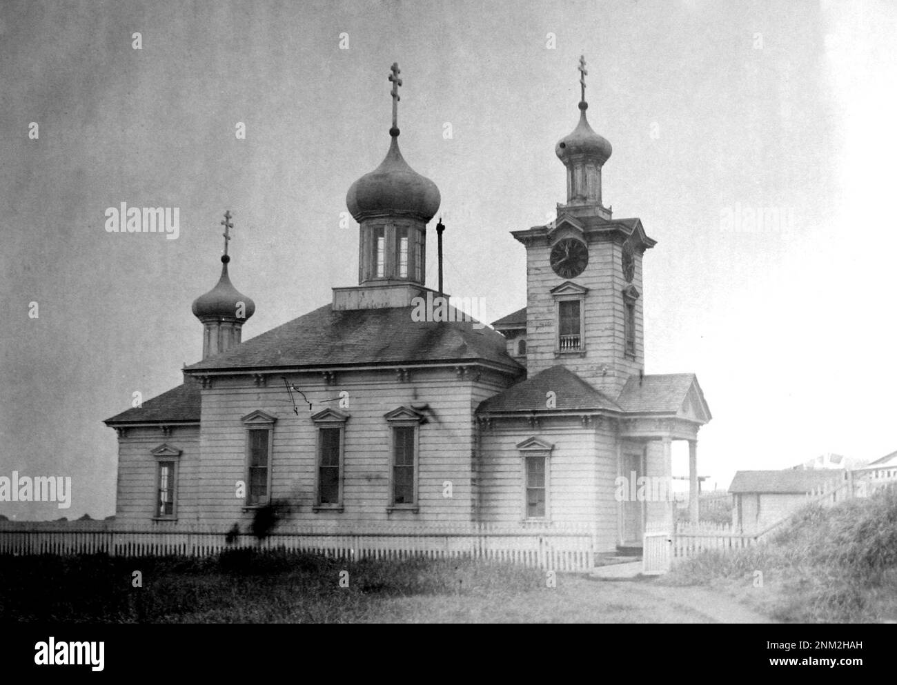 Chiesa ortodossa russa dei santi Pietro e Paolo, Isola di San Paolo, Alaska, 1891 Foto Stock