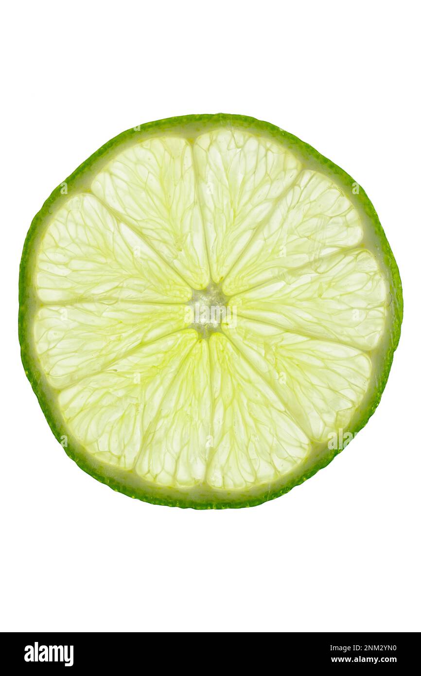 Lime, fondo, fresco, verde, agrumi, isolatetto, ritaglio Foto Stock