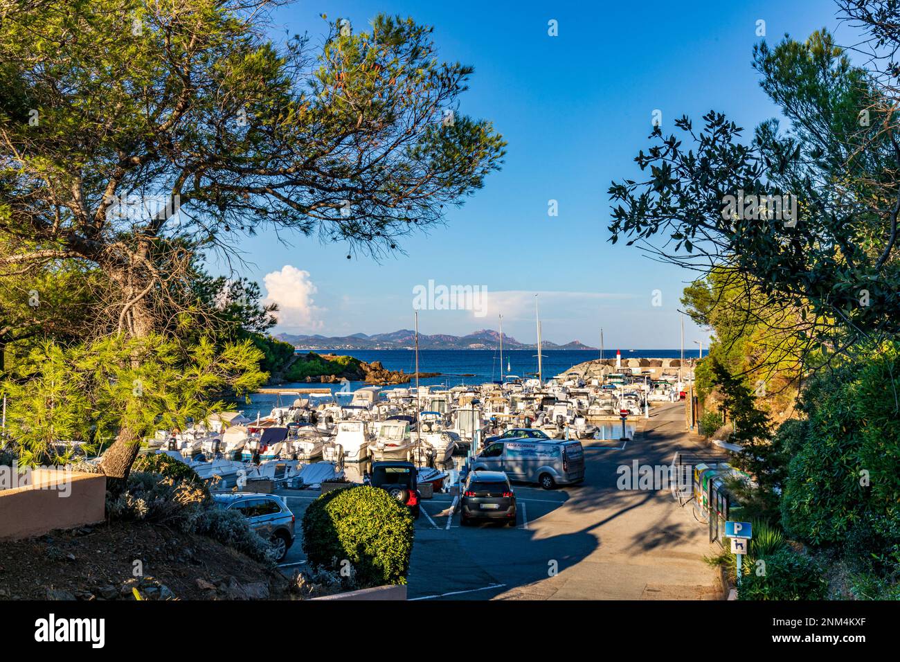 Port Ferreol, Les Issambres, Var, Costa Azzurra Foto Stock