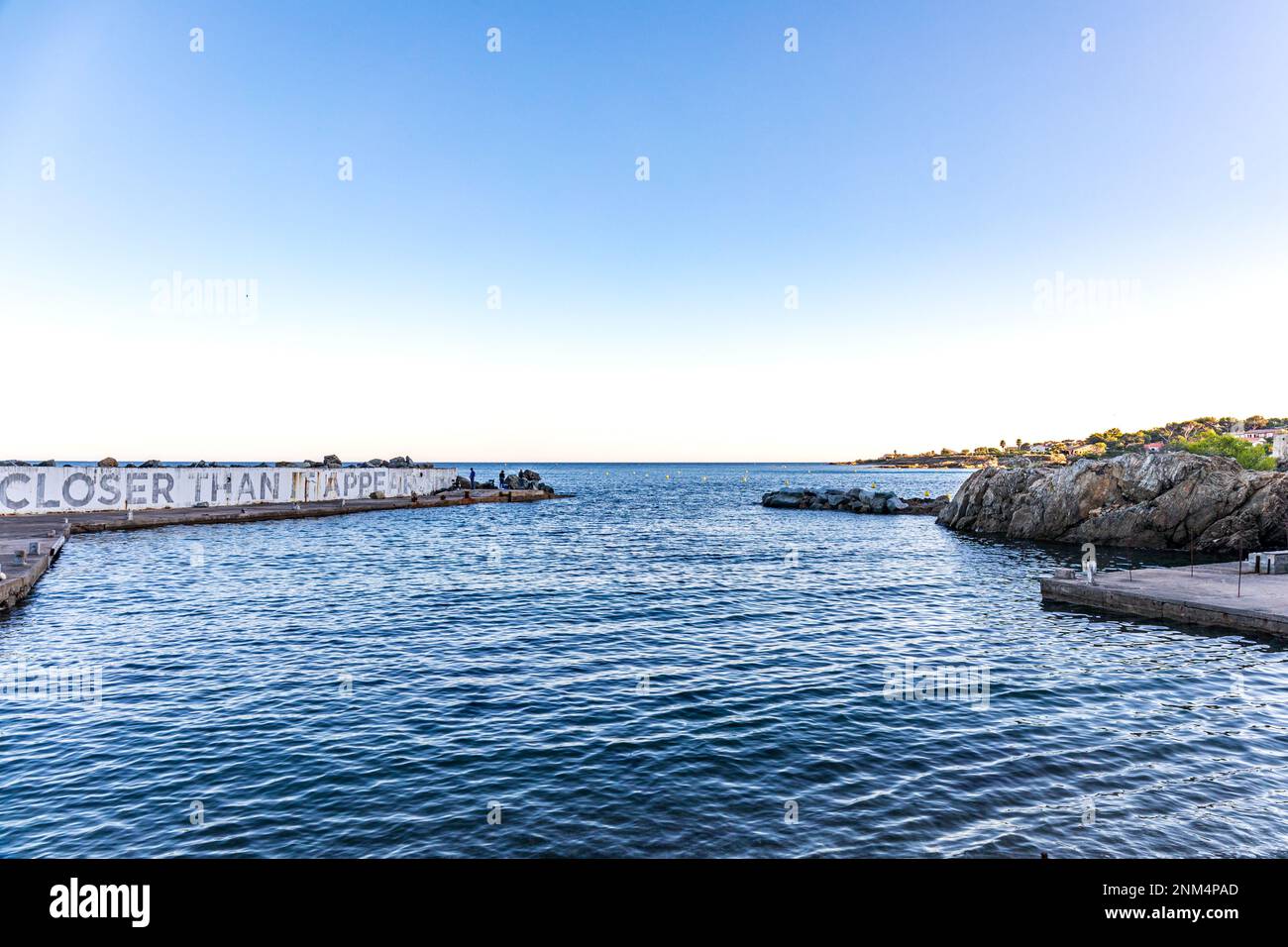 Piscina di mare naturale, Les Issambres, Var, Costa Azzurra Foto Stock