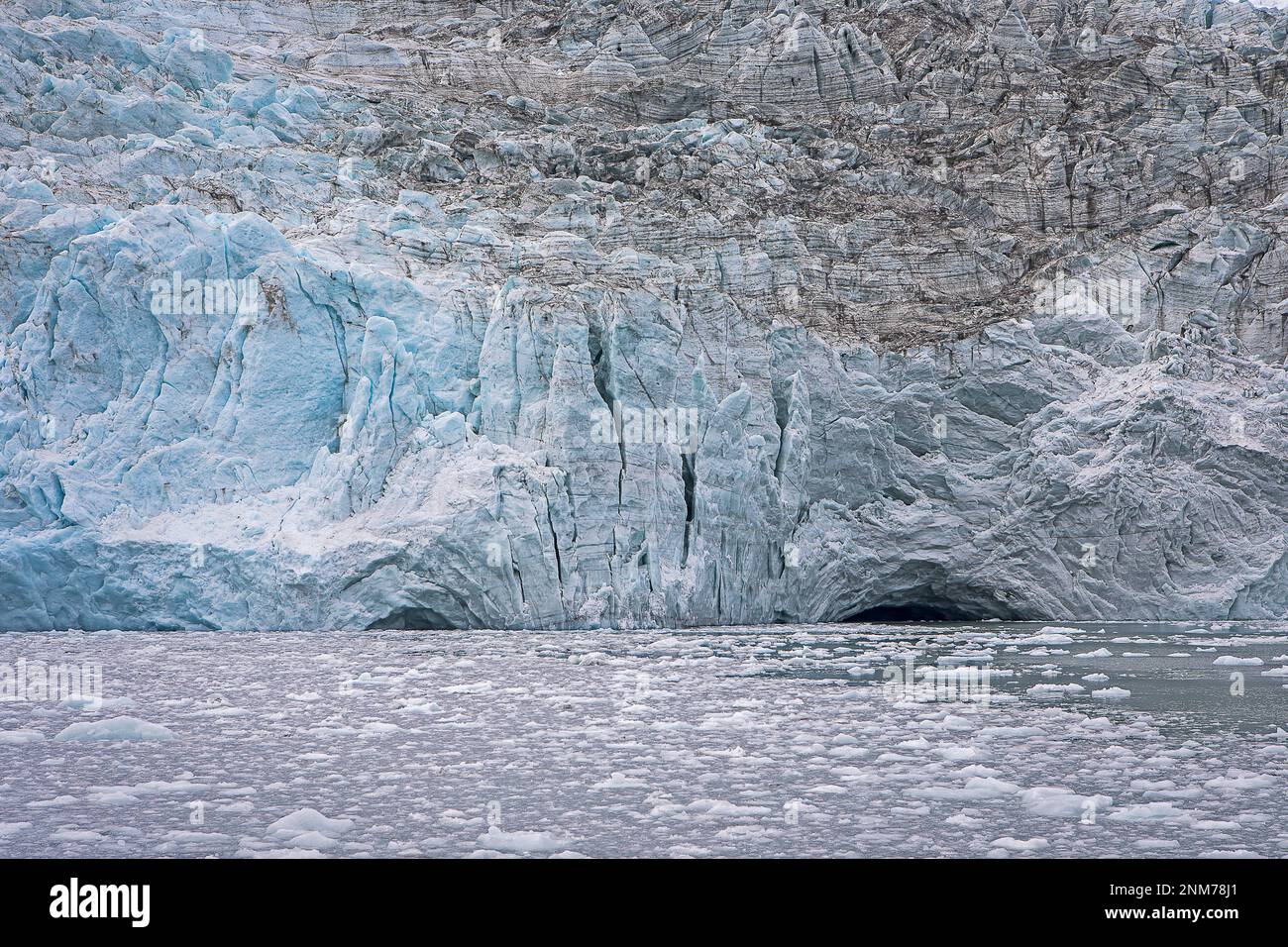 Pía ghiacciaio, il Canale di Beagle (ramo di nord-ovest), PN Alberto De Agostini, Tierra del Fuego, Patagonia, Cile Foto Stock