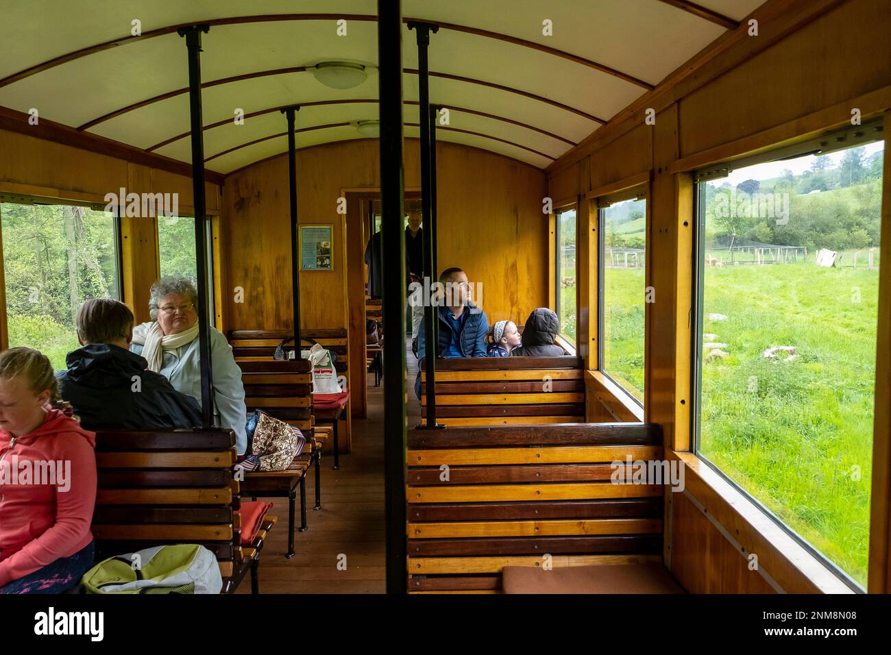 Pullman, Llanfair e Welshpool Steam Railway, Galles Foto Stock