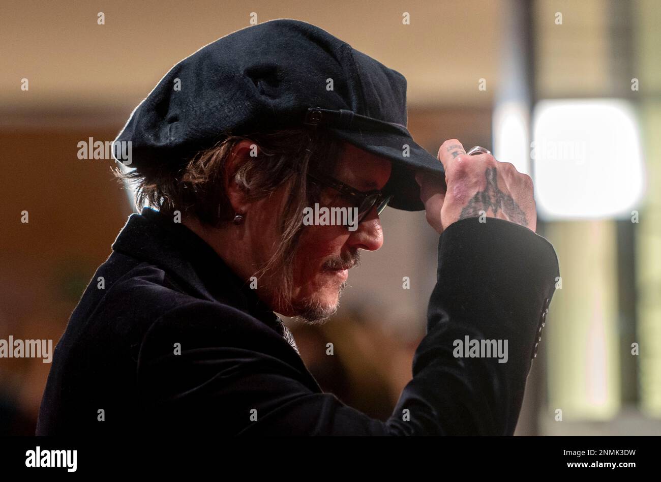 Actor Johnny Depp on his arrival to receive the Donostia Award at the