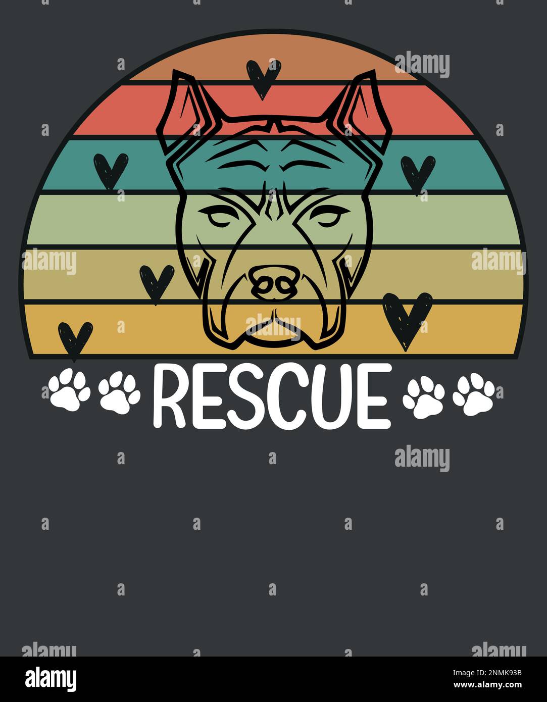 Pitbull salvataggio Animal Rescue Team Dog Lover T Shirt design vettoriale, salvataggio cane, disegno Pitbull, salvataggio mamma, adottare Don't Shop T-Shirt eps png, ADOTTARE Illustrazione Vettoriale