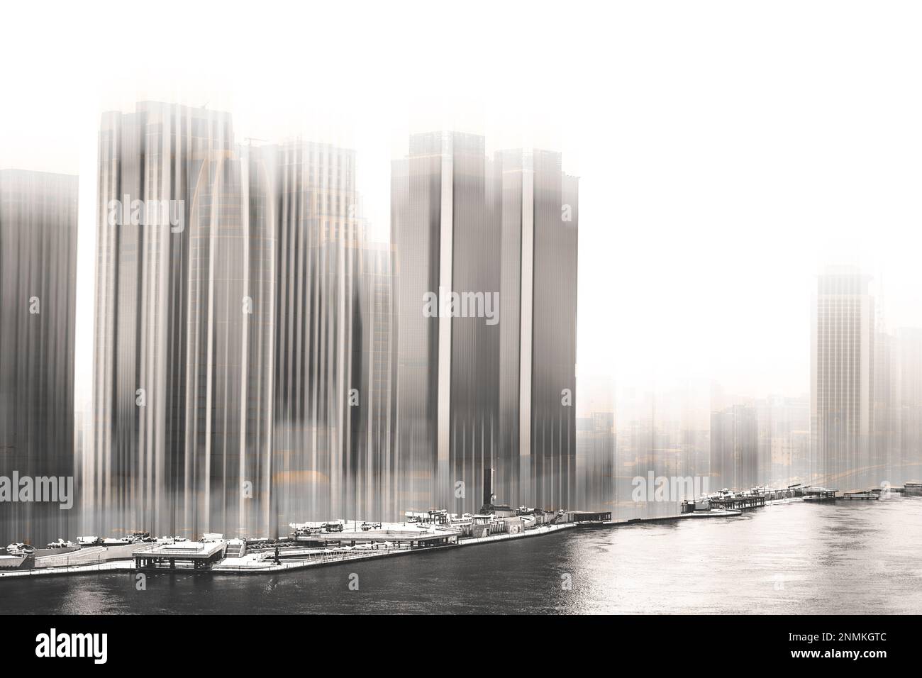 un paesaggio urbano nebuloso al cairo Foto Stock