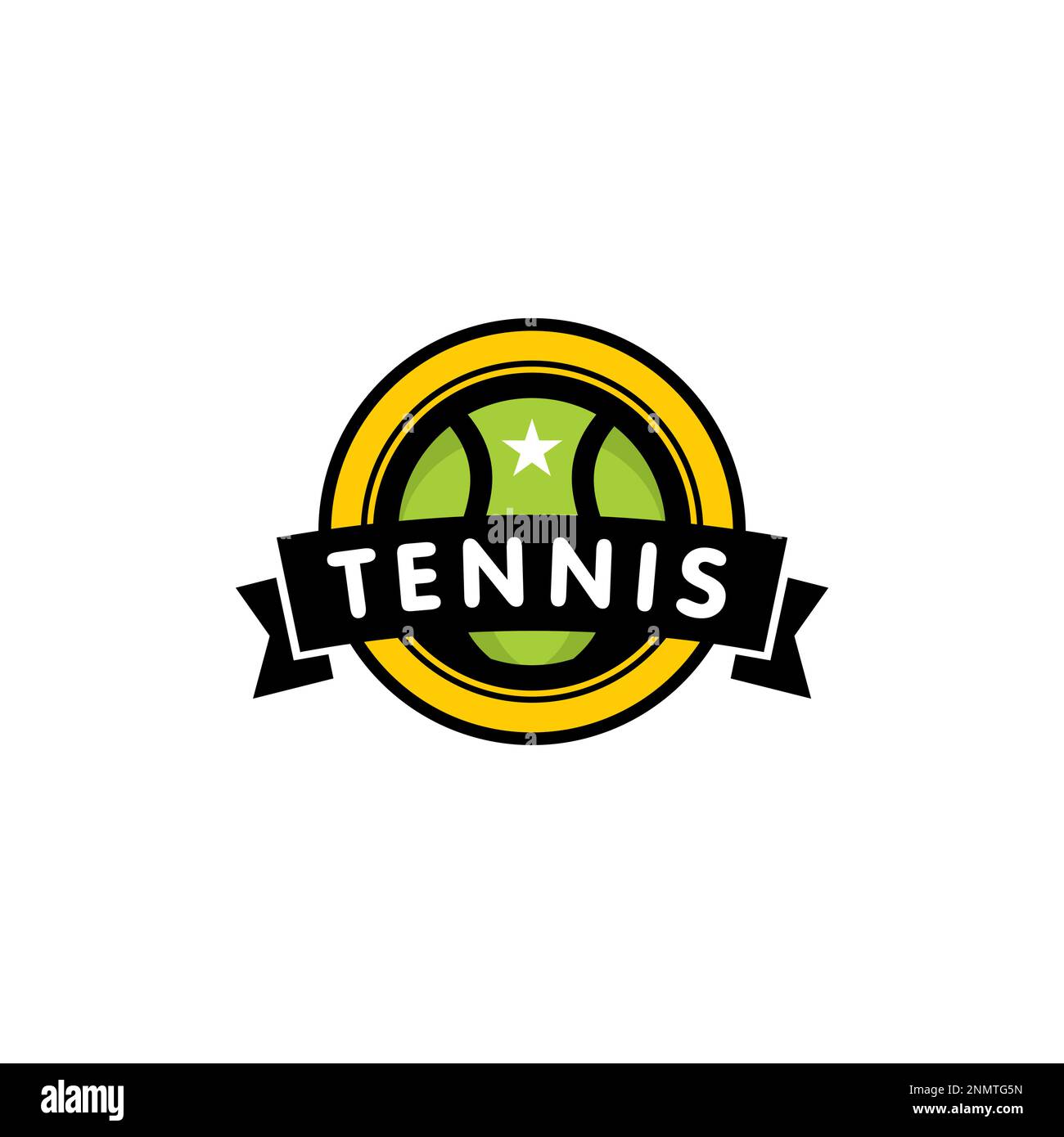 Logo del Tennis Club. Design con logo Padel Sport Illustrazione Vettoriale