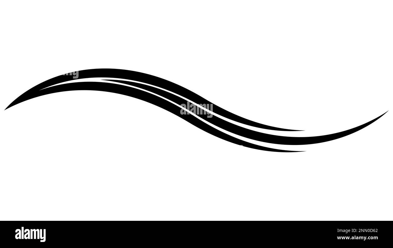 Linea curva logo, fuoco modello grafico, s icona ondulata business Illustrazione Vettoriale