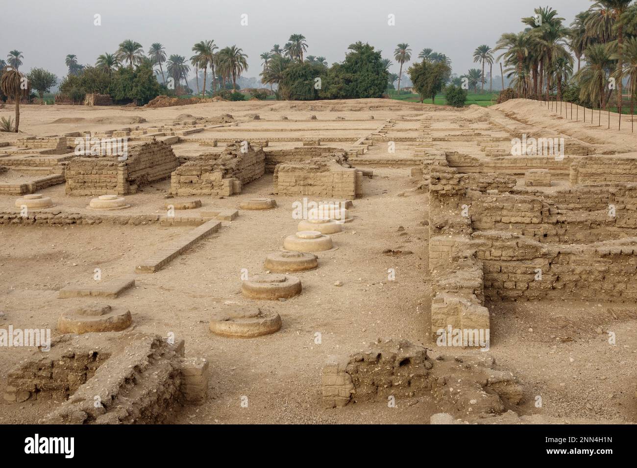 Il Palazzo di nord a Tell el-Amarna noto anche come Akhetaten, orizzonte di Aton, Medio Egitto Foto Stock