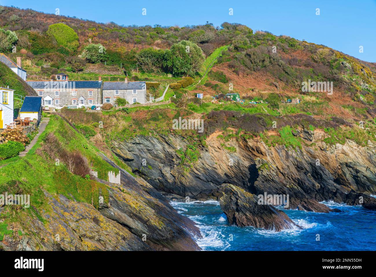 Portloe, Cornwall, England, Regno Unito, Europa Foto Stock