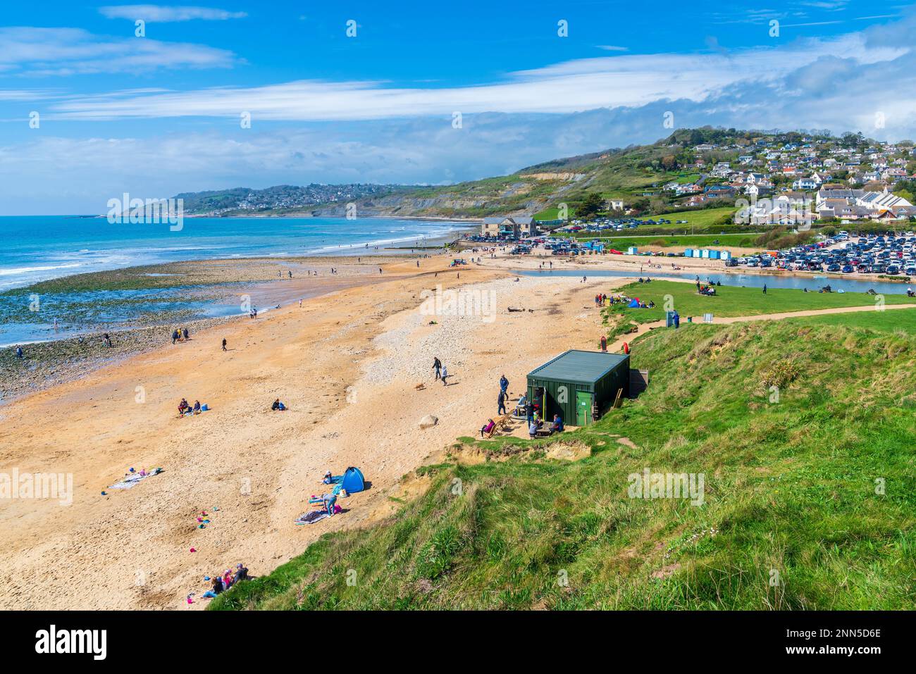 Charmouth, Dorset Area of Outstanding Natural Beauty, Inghilterra, Regno Unito, Europa. Foto Stock