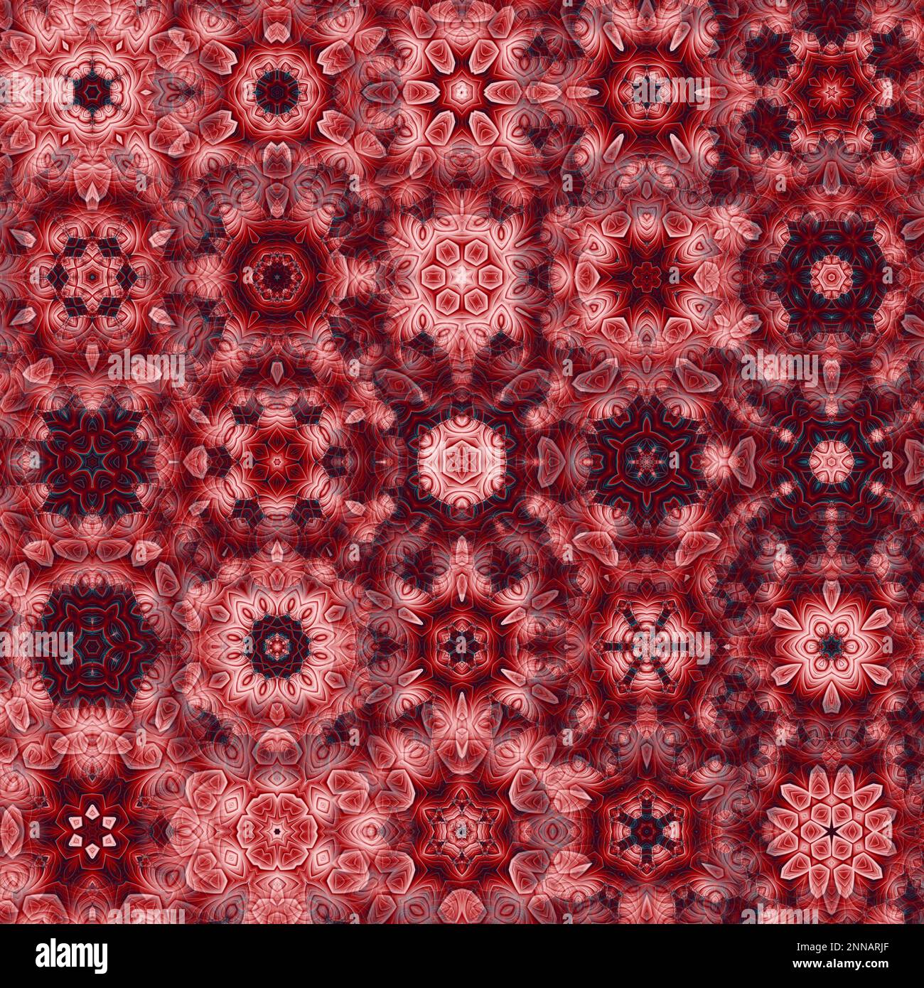 Disegno Fractal generato dal computer astratto. Un frattale è un modello senza fine. I frattali sono modelli infinitamente complessi che sono auto-simili attraverso Foto Stock