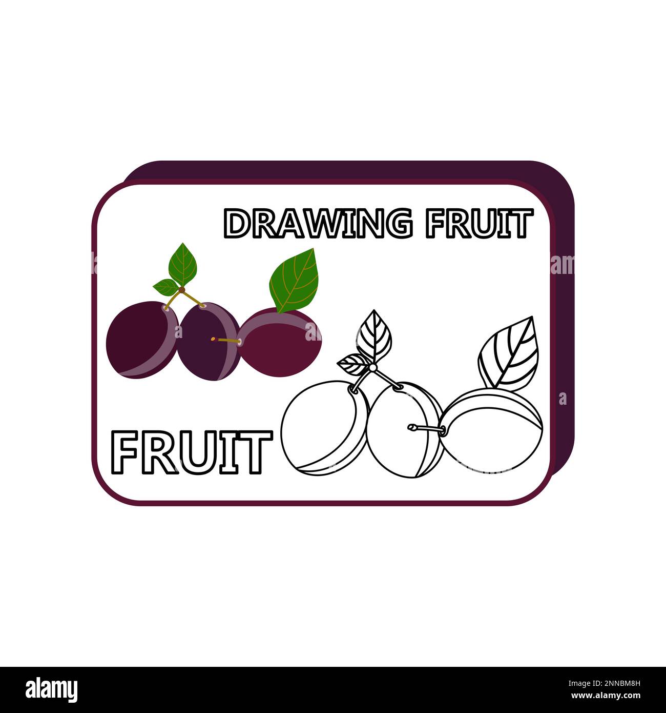 Viola. Viola. Imparare i colori con i bambini. Illustrazione vettoriale in stile piatto. Illustrazione Vettoriale