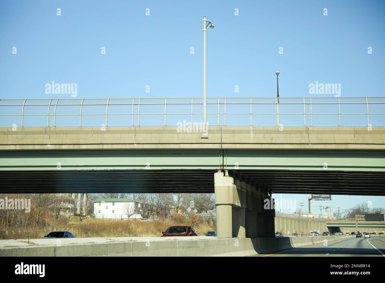 interstatale ponte strade infrastrutture urbane mostrando autostrada Foto Stock