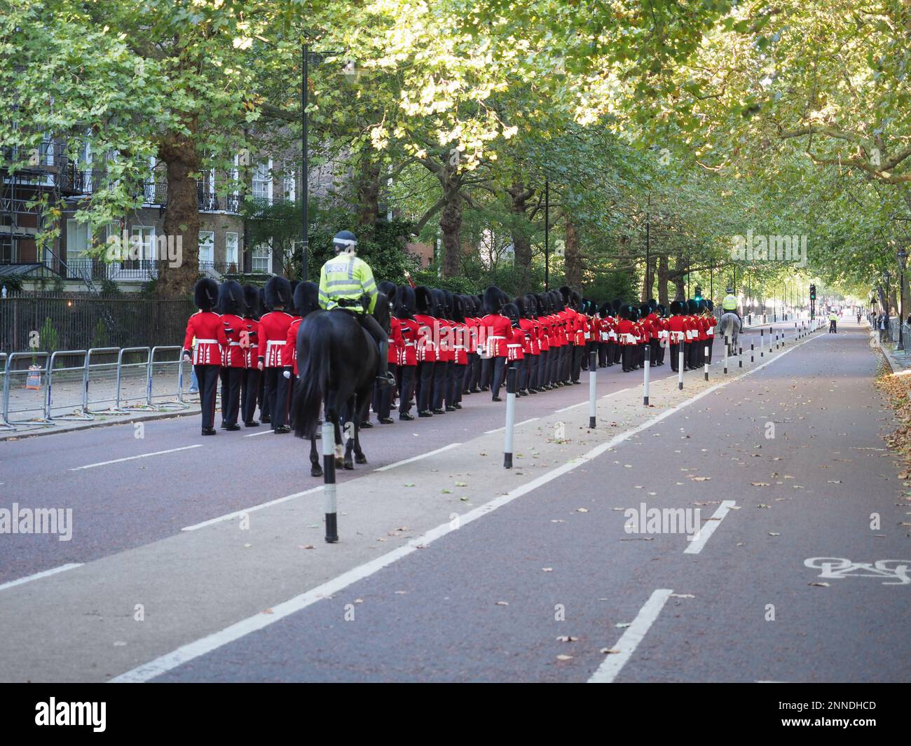 LONDRA, Regno Unito - CIRCA OTTOBRE 2022: Grenatier Guards band Foto Stock