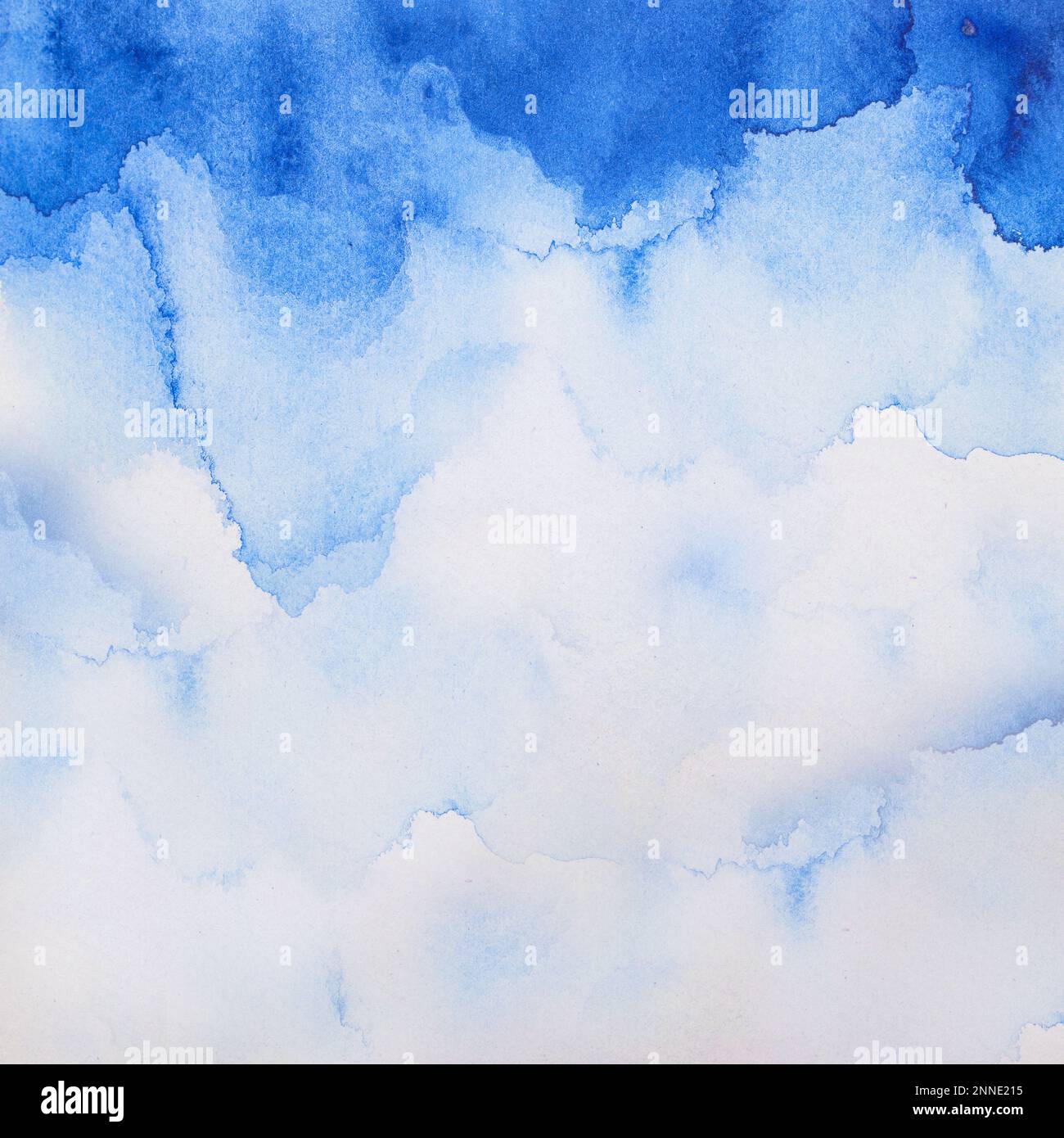 Acquerello blu chiaro, inchiostro, trama astratta dello sfondo. Spazio di copia per banner, design, poster, sfondo. Colore dell'acqua ad alta risoluzione Foto Stock