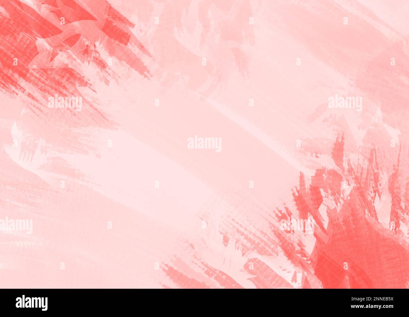 Pesca, rosa chiaro con strisce d'oro acquerello, inchiostro, trama astratta di fondo. Spazio di copia per banner, poster, sfondo per testo, design di texture ar Foto Stock