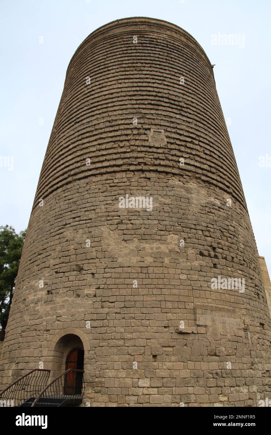 Maiden Tower a Baku in Azerbaijan Foto Stock