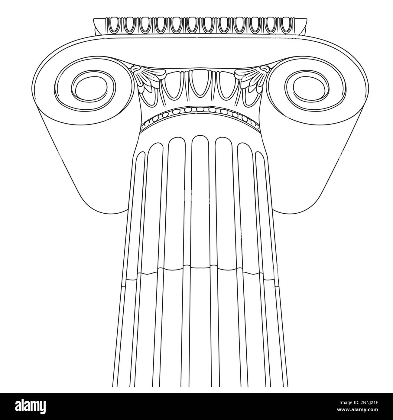 Colonna greca antica Illustrazione Vettoriale