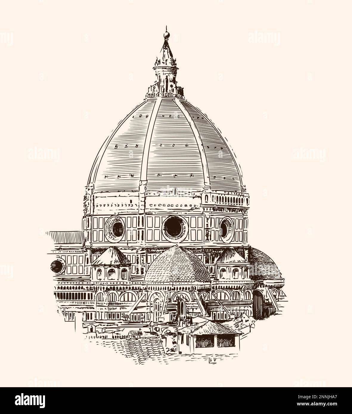 Cupola della Cattedrale Illustrazione Vettoriale