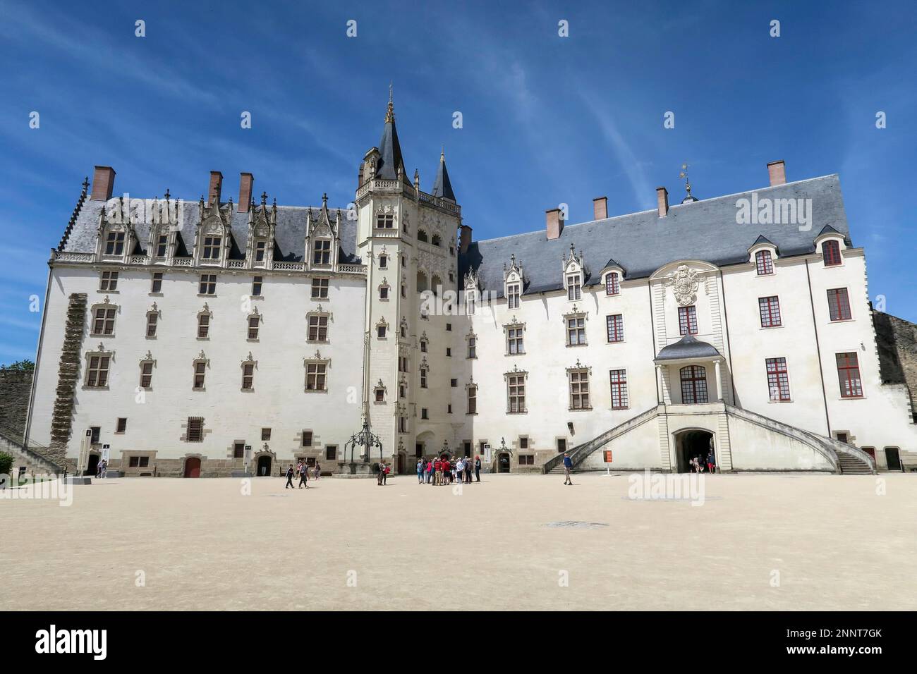 Chateau des ducs de Bretagne, Castello sulla Loira, Nantes, Dipartimento Loire-Atlantique, Francia Foto Stock
