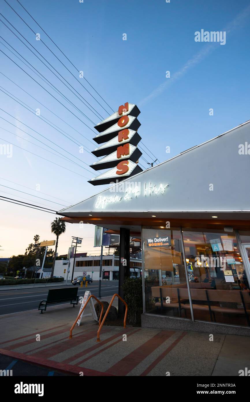 Los Angeles Coffee Shop Foto Stock